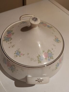 Prestige China Garden Covered Lid Casserole Vegetable Soup Bowl Jian Shiang